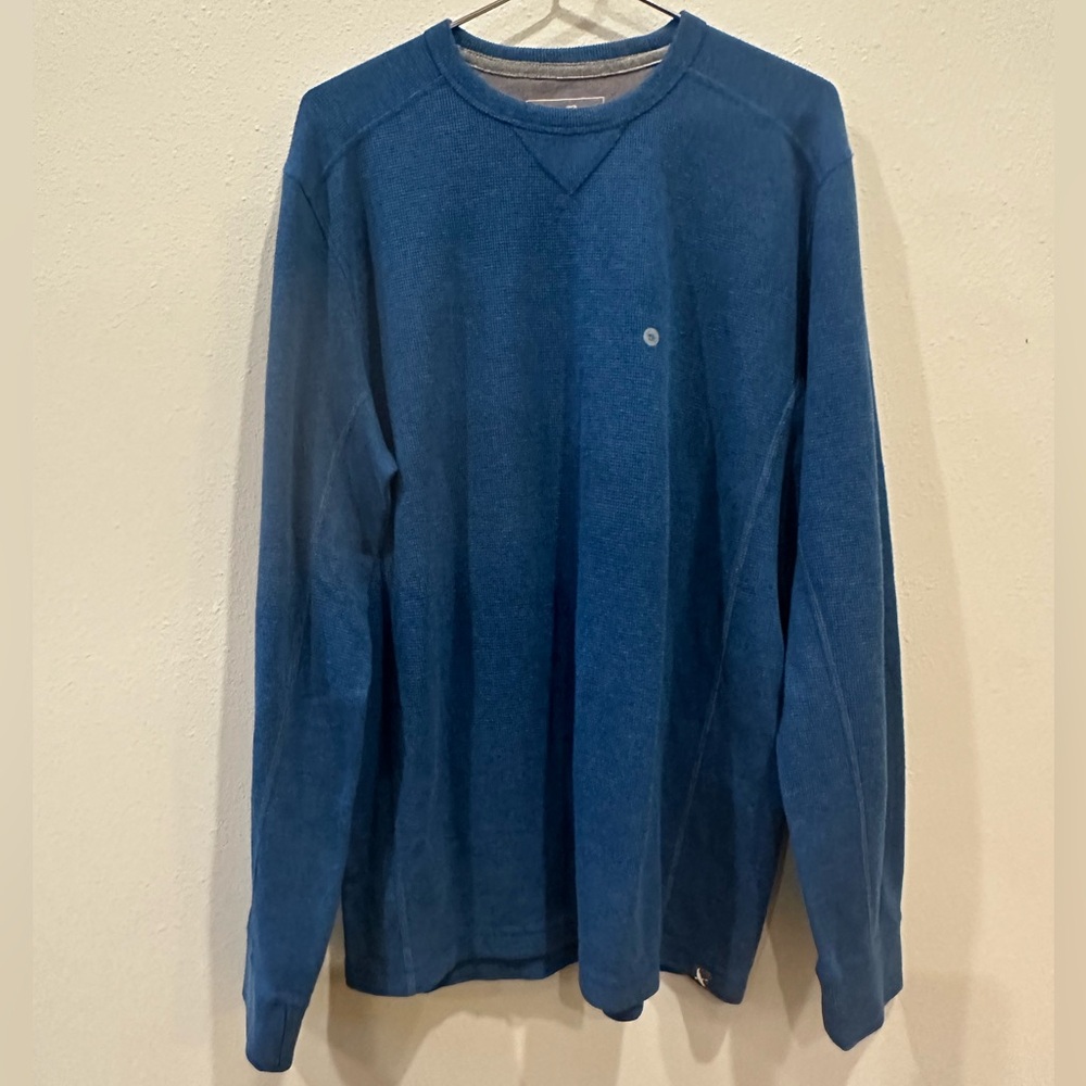 Blue Long Sleeve Crewneck Sweatshirt